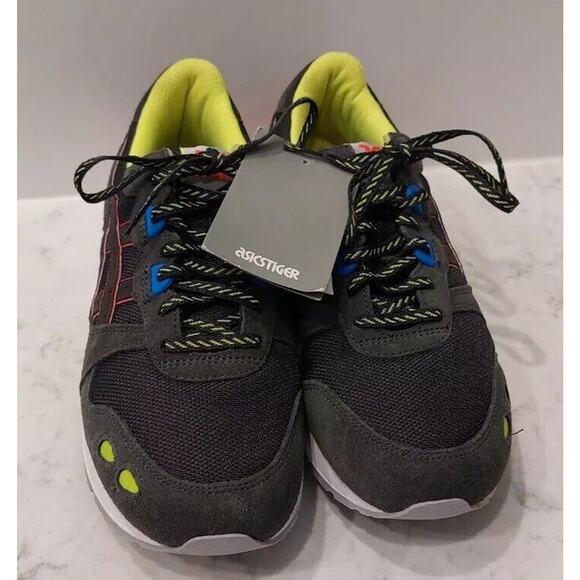 Asics GEL-Lyte Neon Size 8 Black/Bright Lime/Bright Light Red - Picture 2 of 3